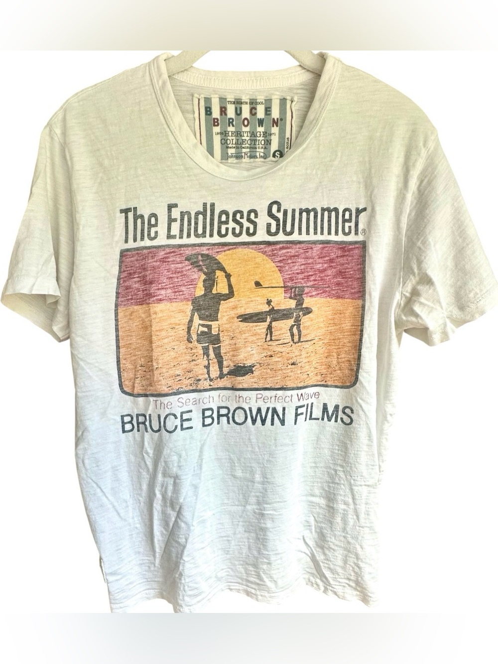 🏄Vintage Endless Summer Graphic Tee by Bruce Brown Heritage Collection S🏄🏻‍♀️🌊